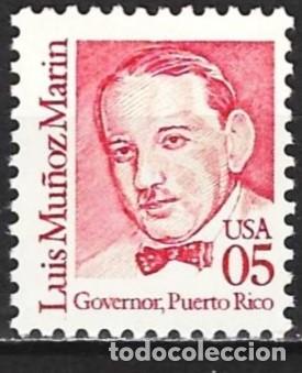Sellos: Estados-Unidos 1990 - Mi 2077 - YT 1889A - Luis Munoz Marin - MNG