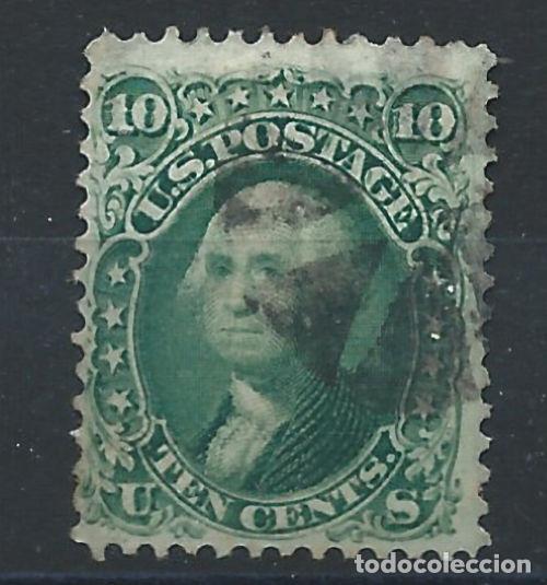 Sellos: &Eacute;tats-Unis N&deg;22 Obl (FU) 1861 - Pr&eacute;sident &rdquo;Jefferson&rdquo;