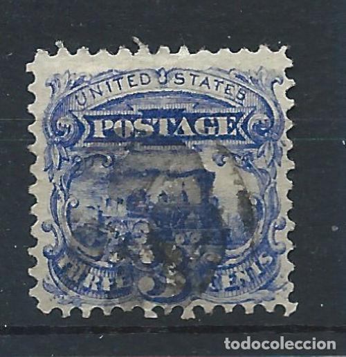 Sellos: &Eacute;tats-Unis N&deg;31 Obl (FU) 1869 - Locomotive