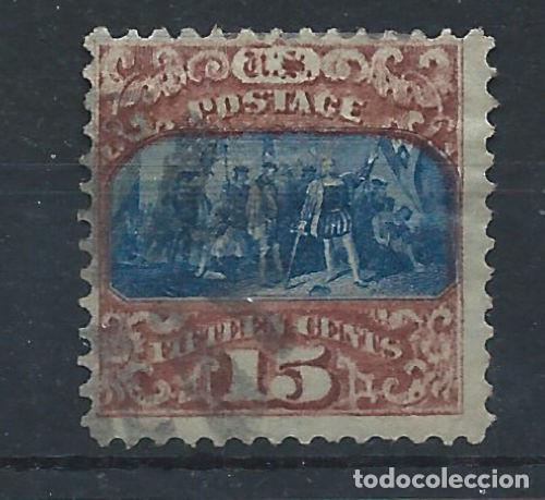 Sellos: &Eacute;tats-Unis N&deg;35 Obl (FU) 1869 - Christophe Colomb