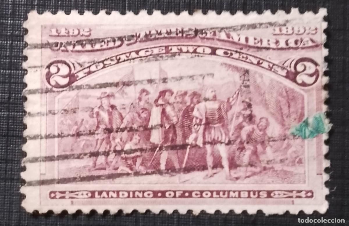 Sellos: ESTADOS UNIDOS - V/F 2 CENTS - A&Ntilde;O 1983 - 1492.1892 - 400&ordm; ANIVERSARIO DESEMBARCO DE COL&Oacute;N.
