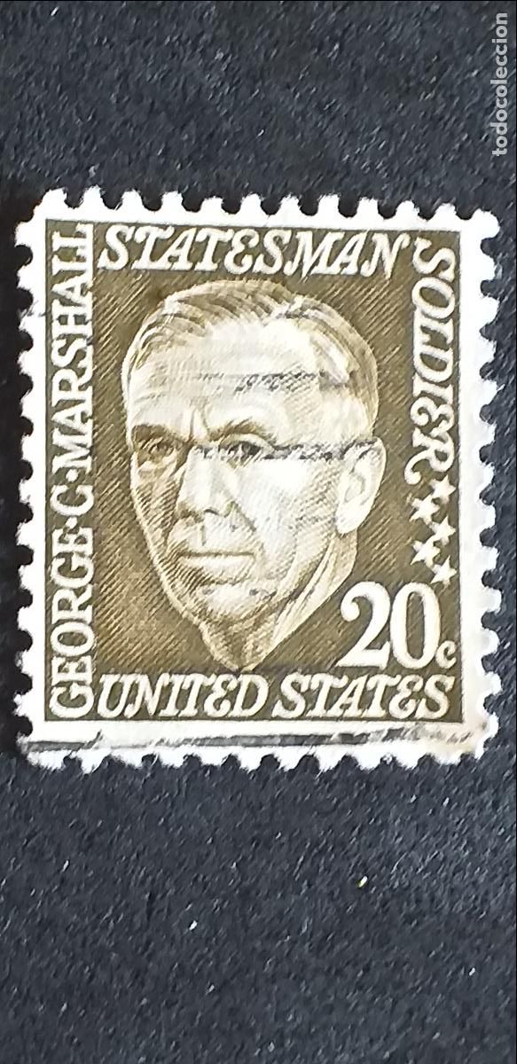 Sellos: AMERICA-V13-ESTADOS UNIDOS-GEORGE-C-MARSHALL