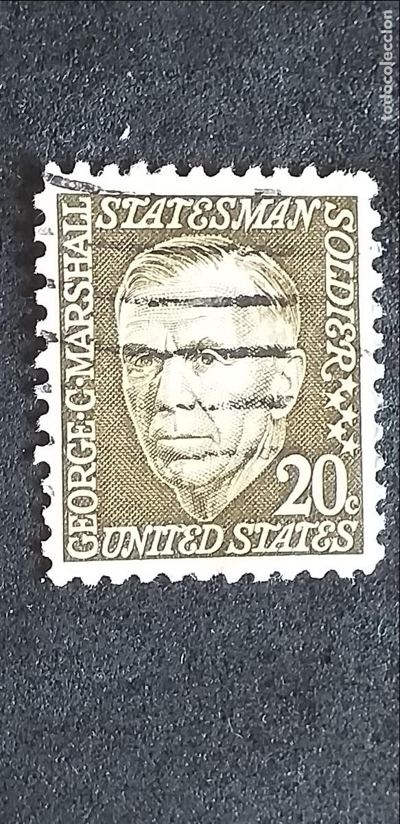 Sellos: AMERICA-V13-ESTADOS UNIDOS-GEORGE-C-MARSHALL