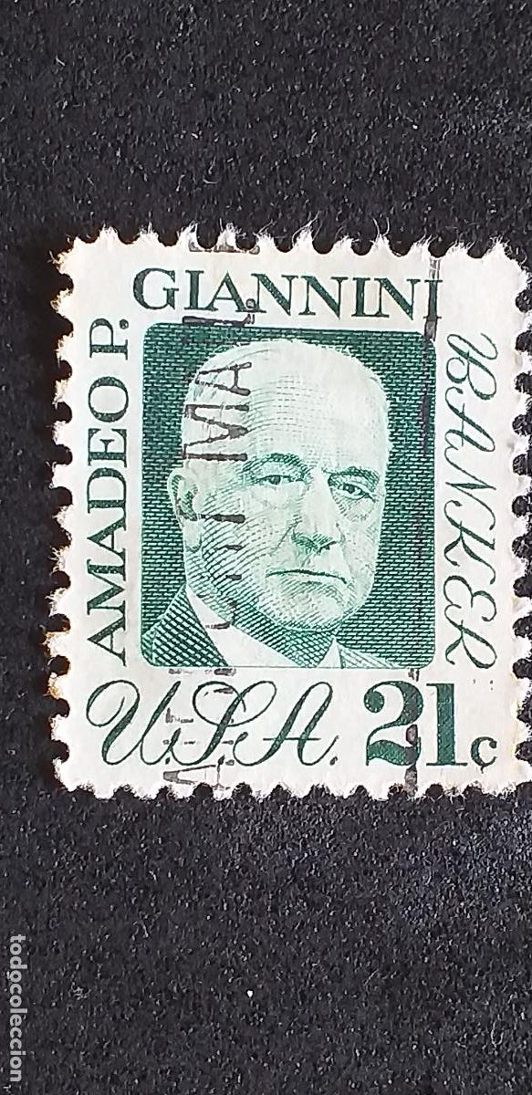 Sellos: AMERICA-V13-ESTADOS UNIDOS-AMADEO P. GIANNIN