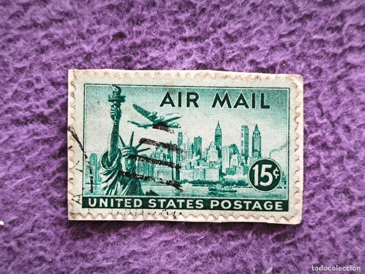 Sellos: Emb&aacute;rcate En Un Viaje Hist&oacute;rico Con Este Extraordinario Sello Vintage De Correo A&eacute;reo De 15&cent;