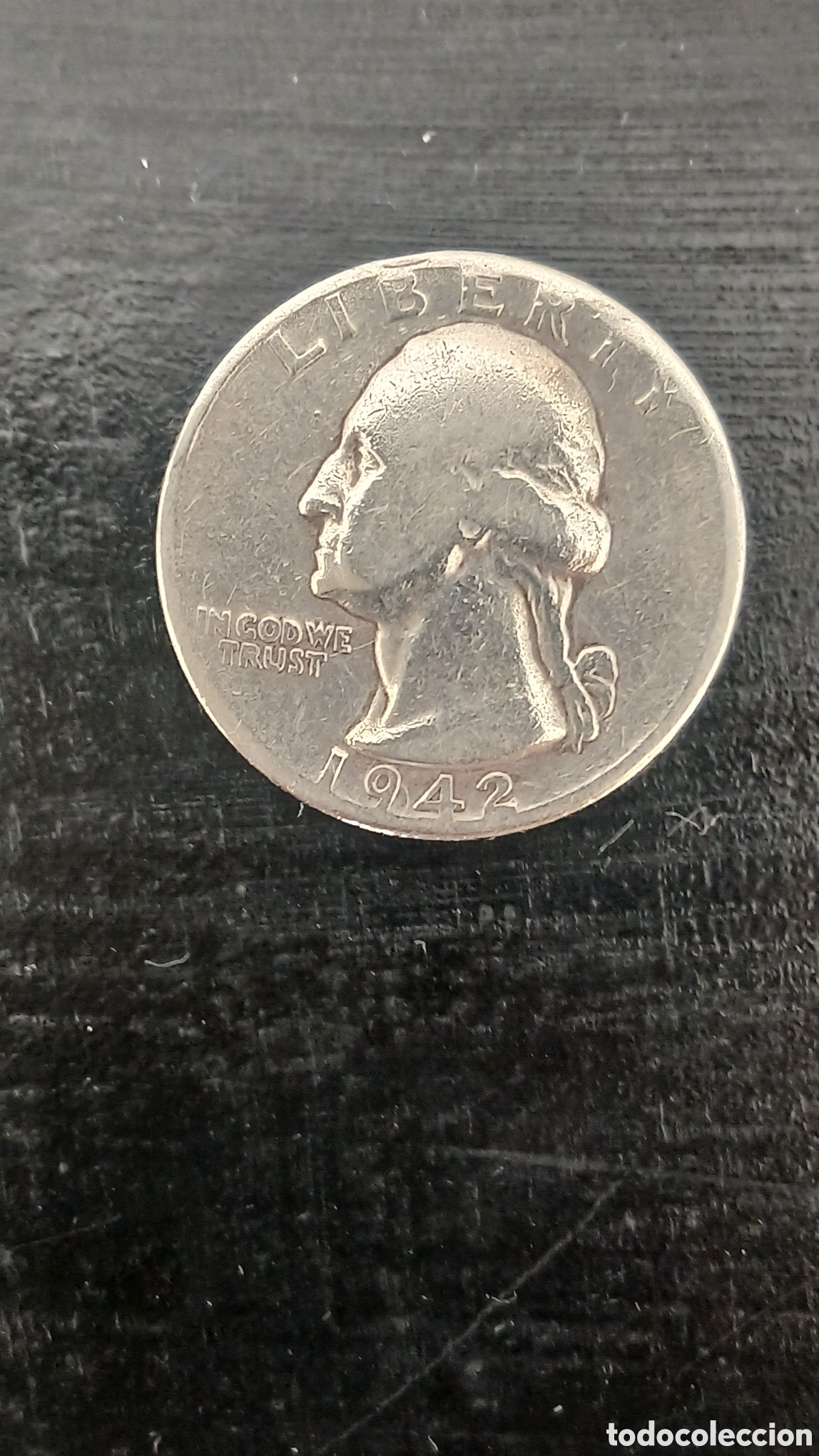 Sellos: Cuarto de D&oacute;lar Washington - 1942.PLATA.0.900