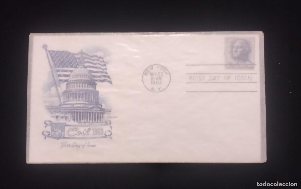 Sellos: TS) 1962 UNITED STATES, FDC, WITH GEORGE WASHINGTON,VF.