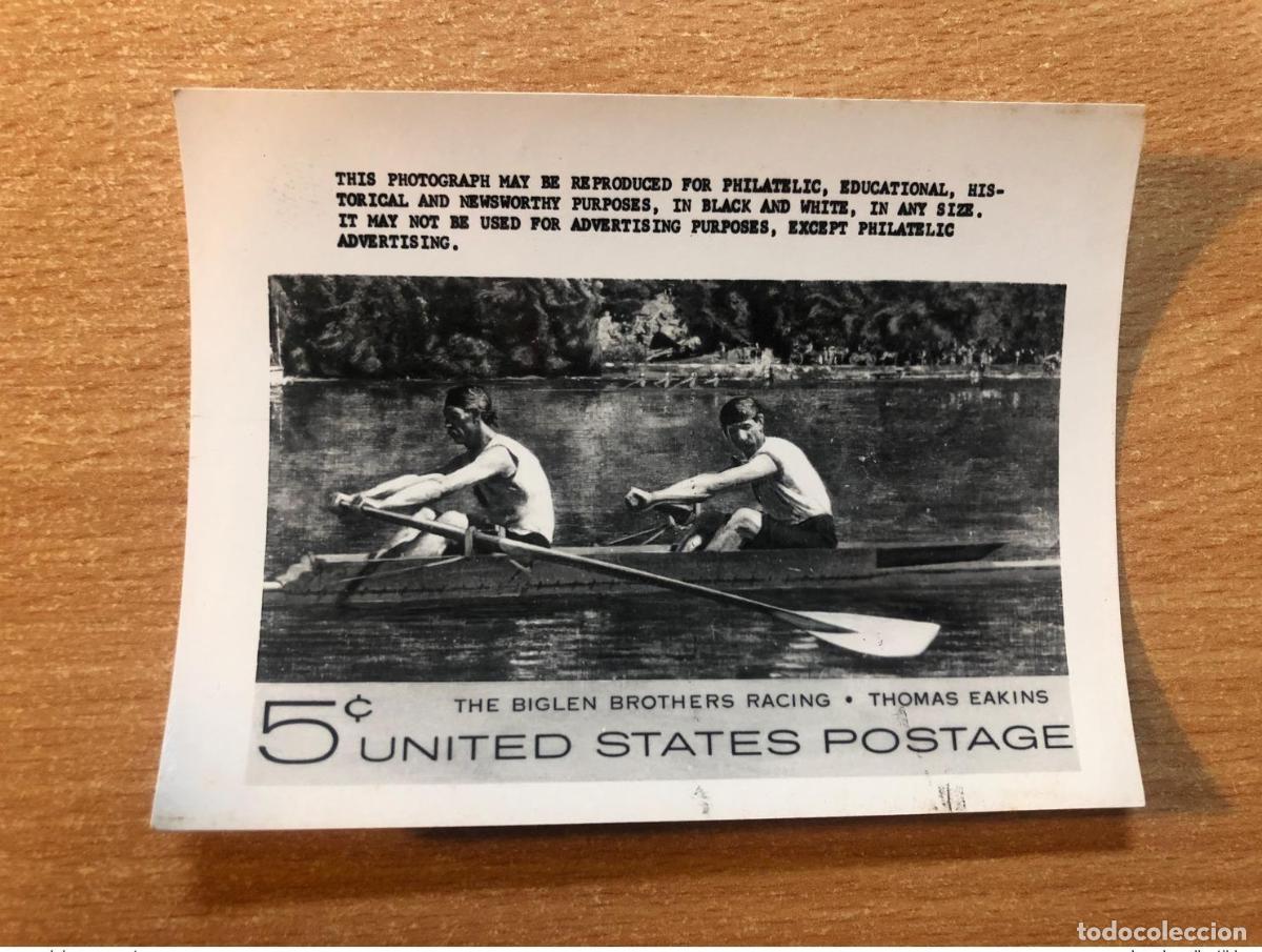 Sellos: USA USPS - Ensayo publicitario Kodak The Biglein Brothers Racing Thomas Eakins