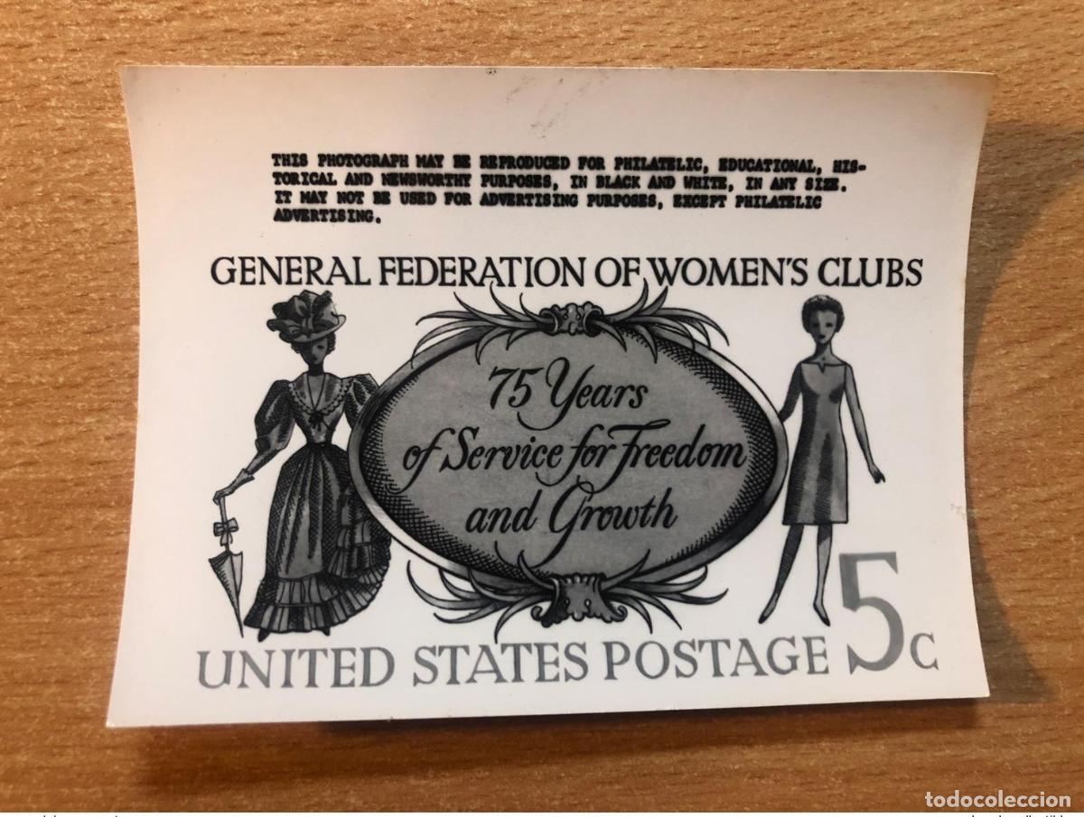 Sellos: USPS de EE. UU.: Ensayo publicitario: 75 a&ntilde;os la Federaci&oacute;n General Clubes Mujeres Kodak