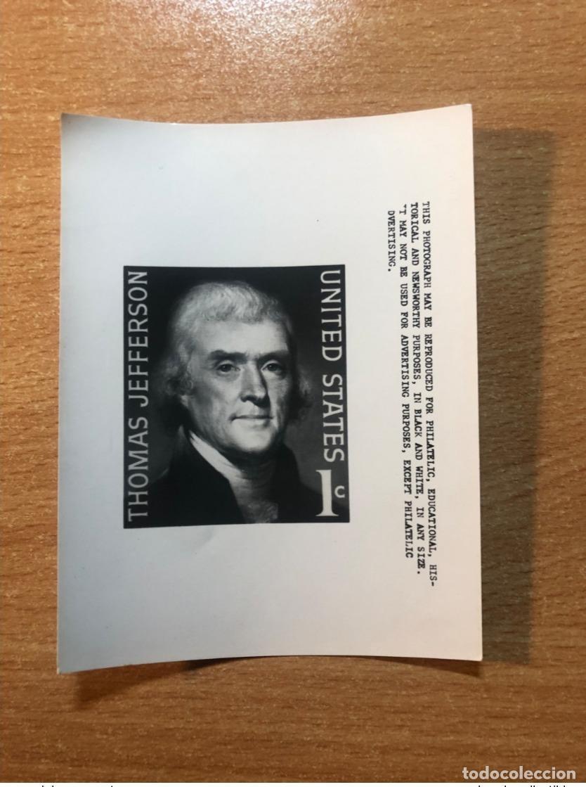 Sellos: Estados Unidos USPS -Ensayo publicitario Kodak Thomas Jefferson Presidente de los