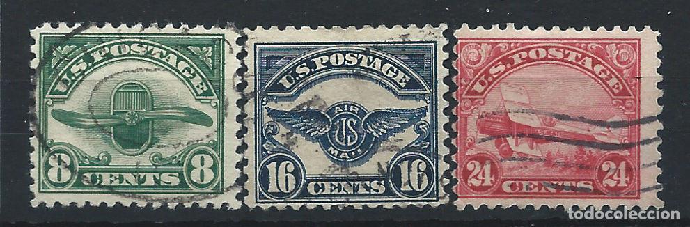 Sellos: &Eacute;tats-Unis PA N&deg;4/6 Obl (FU) 1923 - S&eacute;rie courante Sujet divers