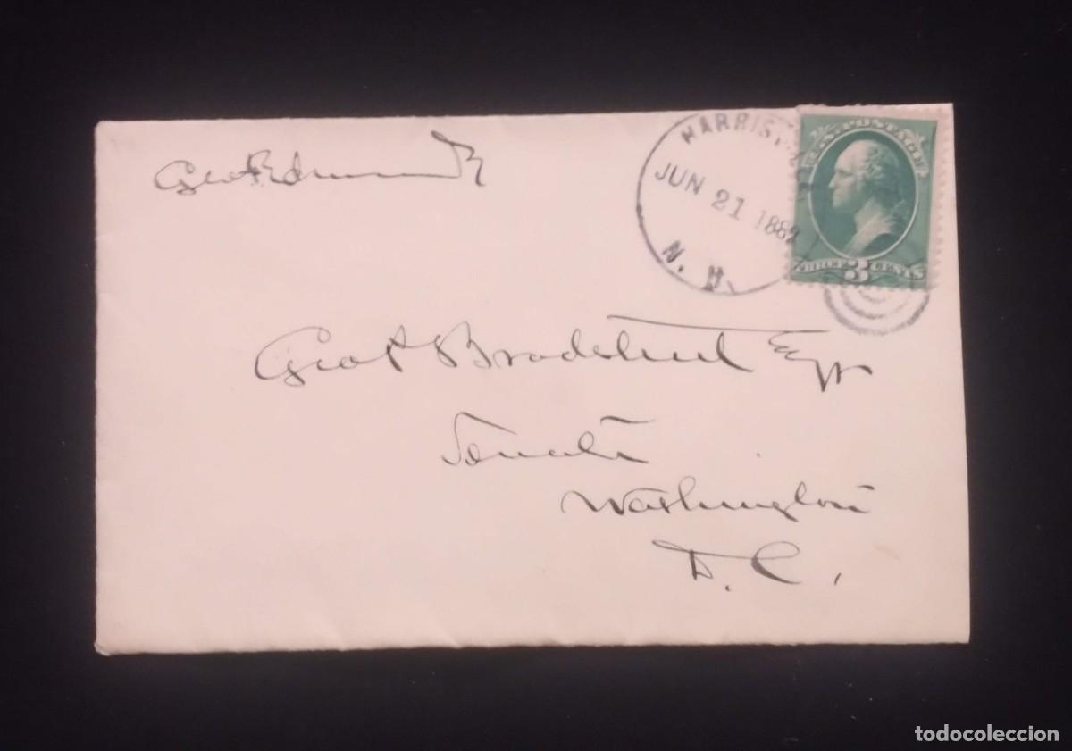 Sellos: TS) 1882 UNITED STATES, SILENT CANCELLATION, WITH GEORGE WASHINGTON.