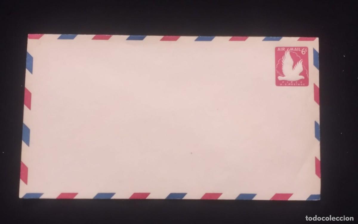 Sellos: TS) CIRCA 1960 UNITED STATES, POSTAL STATIONARY, AIRMAIL, WITH AN AMERICAN BALD EAGLE WITH ITS WINGS