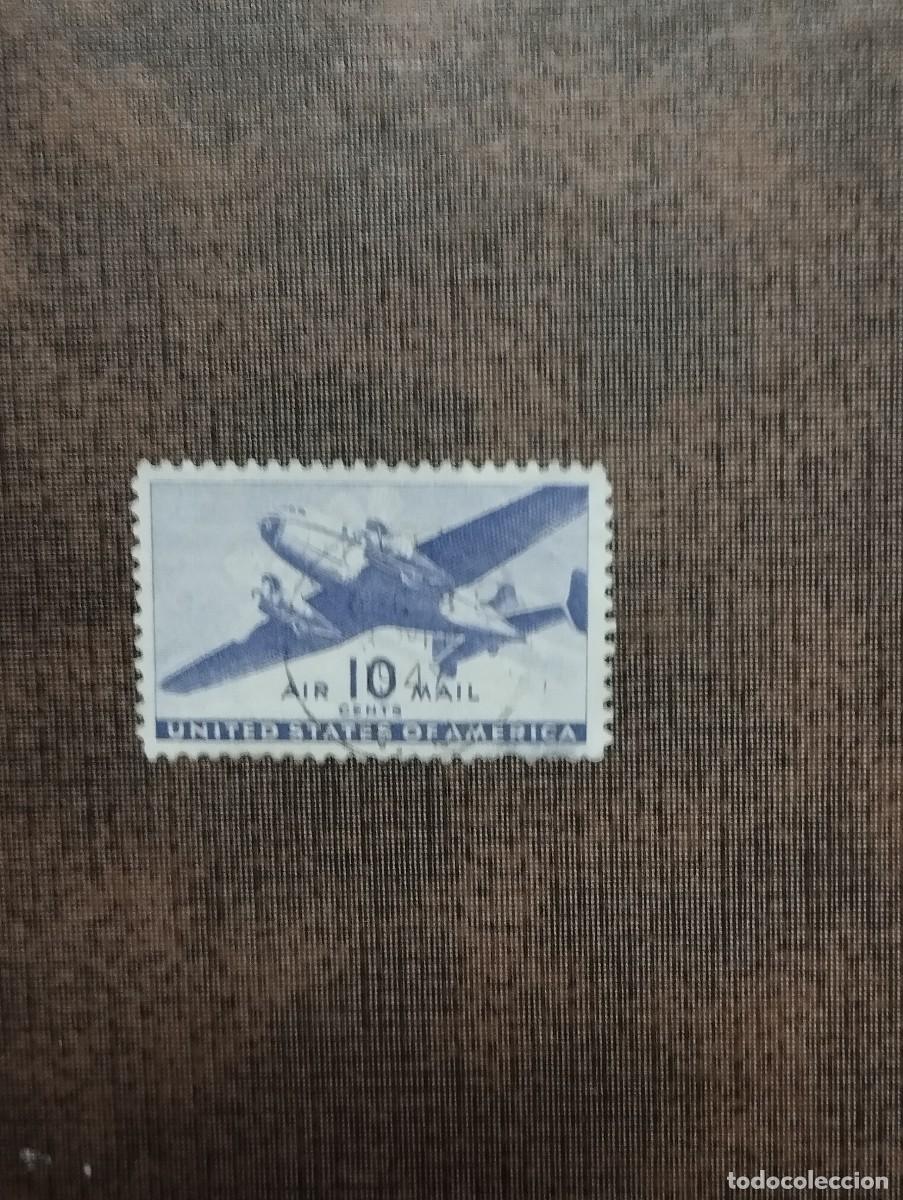 Sellos: 26/8/26. Estados Unidos. Correo a&eacute;reo. 10c en usado