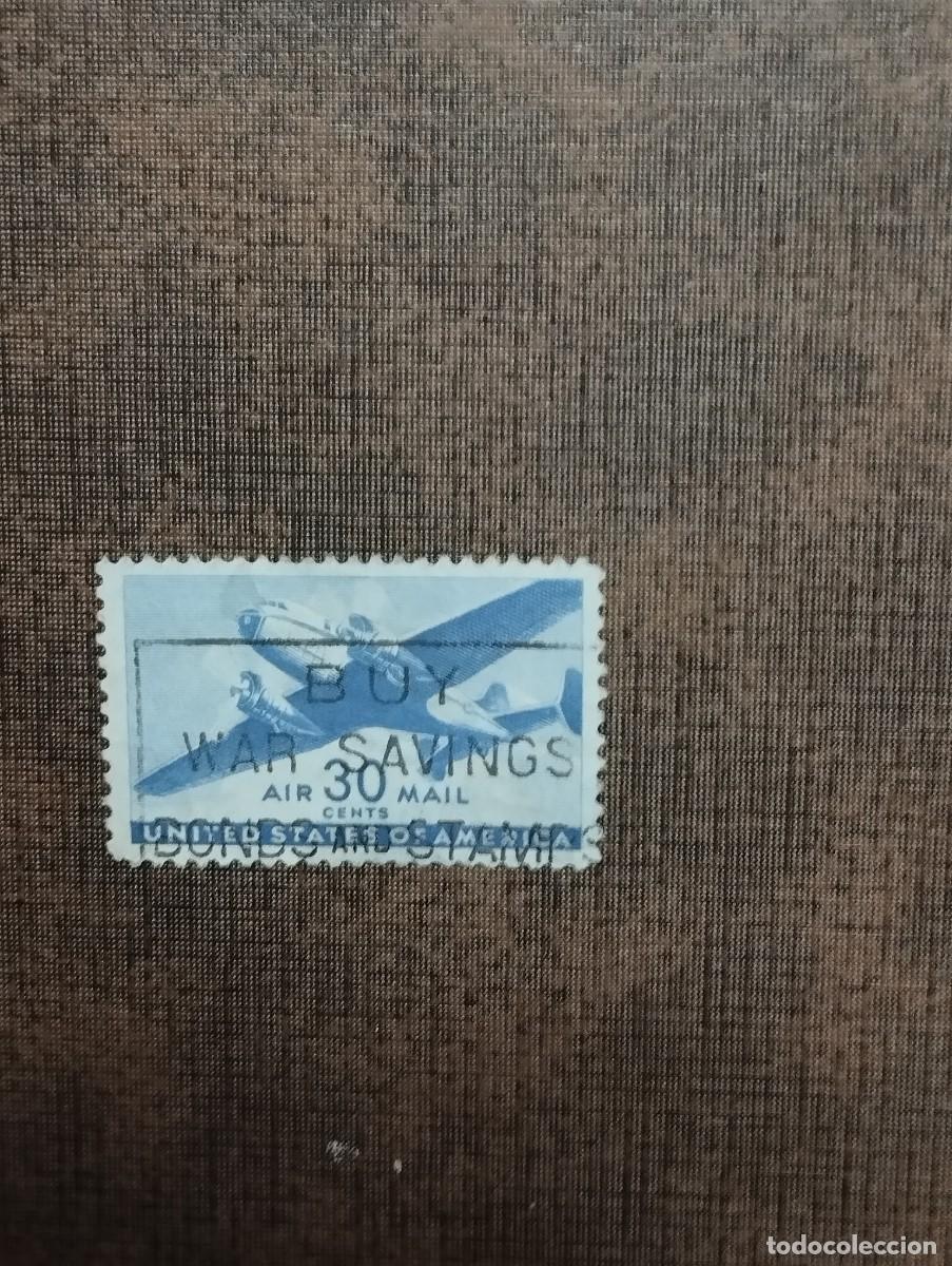 Sellos: 22/8/26. Estados Unidos. Correo a&eacute;reo. 30c en usado