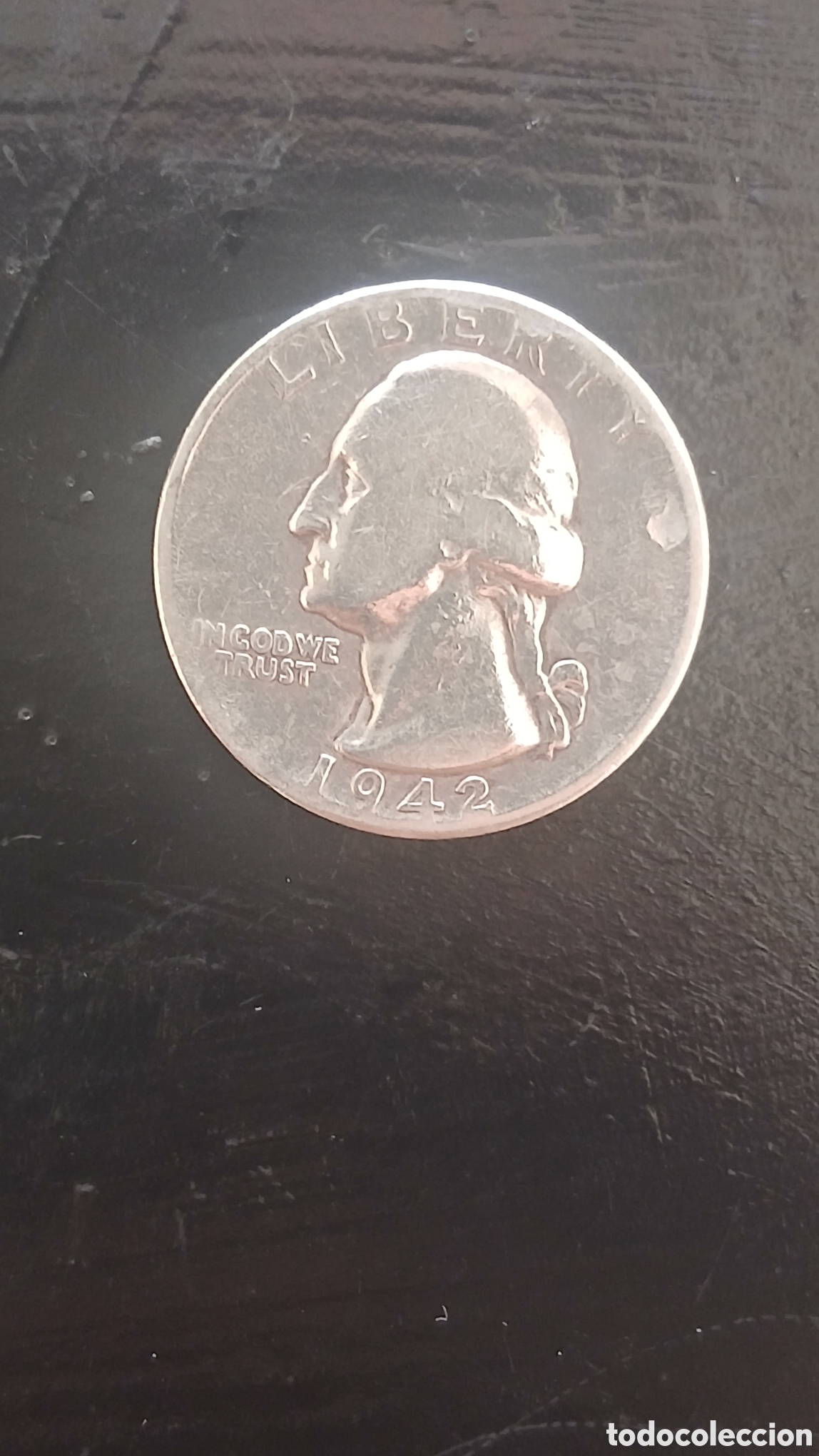 Sellos: Cuarto de D&oacute;lar Washington - 1942.PLATA.0.900