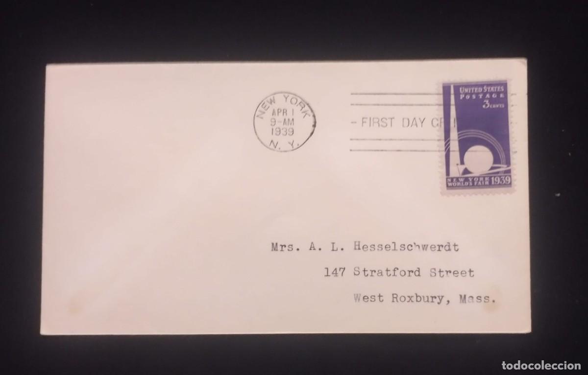 Sellos: TS) 1939 ESTADOS UNIDOS,FDC,WITH THE INAUGURATION OF THE NEW YORK WORLD'S FAIR.