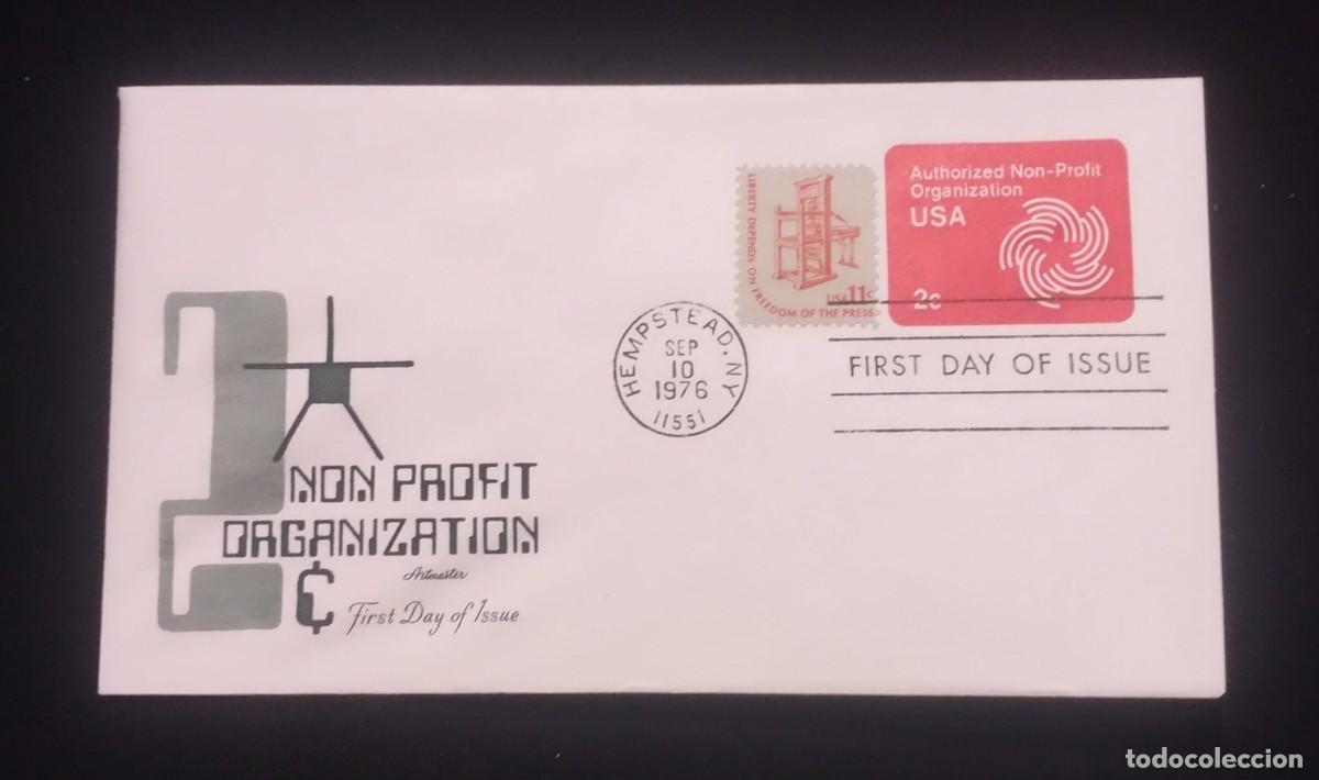 Sellos: TS) 1976 UNITED STATES, FDC,WITH LIBERTY DEPENDS ON FREEDOM OF THE PRESS.