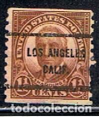 Sellos: ESTADOS UNIDOS // YVERT 292B // 1930-31 ... USADO - MATASELLOS DE LOS ANGELES