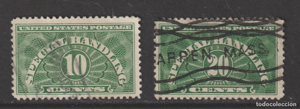 Sellos: Etats Unis USA 1912 - Timbres pour colis postaux Yvert 18,20 usado