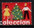 Sellos: ESTADOS UNIDOS VI&Ntilde;ETA DE NAVIDAD DE 1954, EL ARBOL, NUEVA SIN SE&Ntilde;AL DE CHARNELA