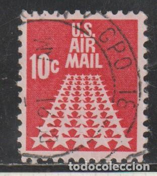 Sellos: ESTADOS UNIDOS // YVERT 69 AEREO // 1968 ... USADO