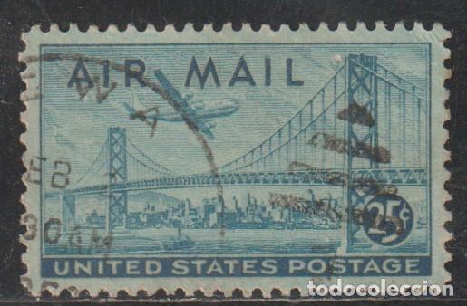 Sellos: ESTADOS UNIDOS // YVERT 38 AEREO // 1947 ... USADO