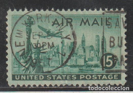 Sellos: ESTADOS UNIDOS // YVERT 37 AEREO // 1947 ... USADO