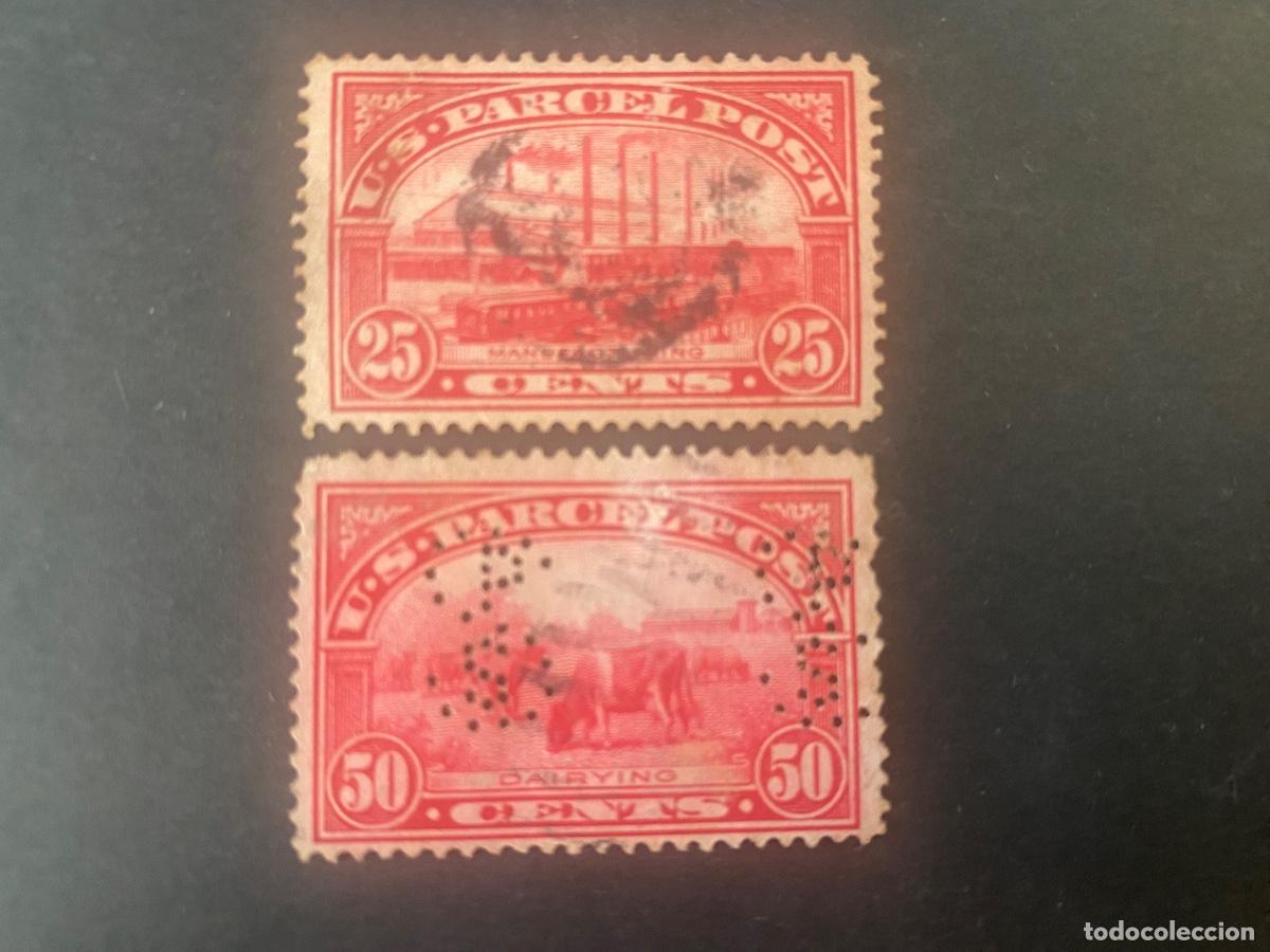 Sellos: Estados Unidos 1913 sellos para Paquete Postal,