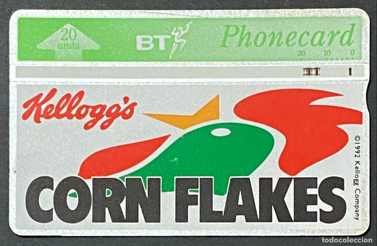 Sellos: Scheda Telefonica UK BT 1992 Kelloggs Corn Flakes 20 Units Usata - BT British Telecom
