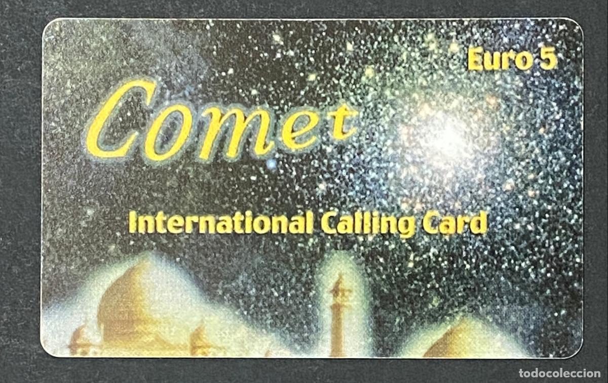 Sellos: Scheda Telefonica Comet International Calling Card 5 Euro Usata Vintage - Comet