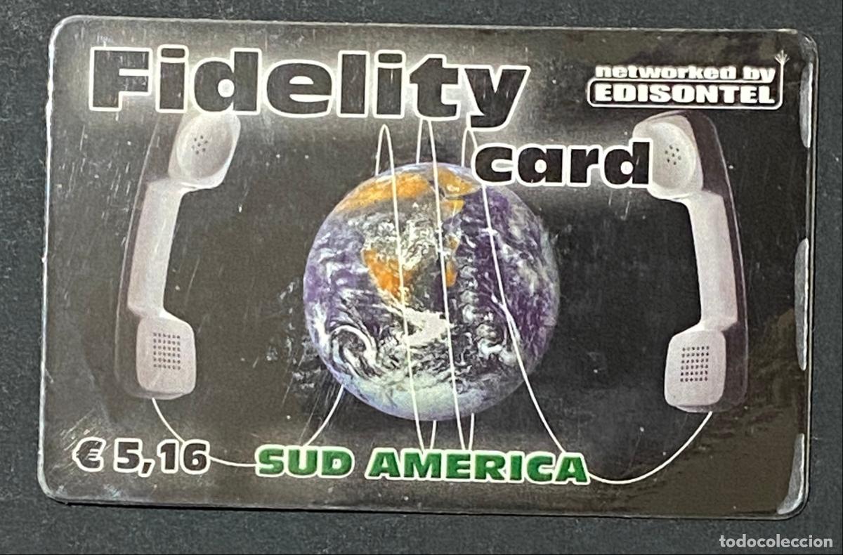 Sellos: Scheda Telefonica Edisontel Fidelity Card Sud America 5,16 Euro Usata Vintage - Edisontel