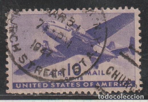 Sellos: ESTADOS UNIDOS // YVERT 28 AEREO // 1940-41 ... USADO