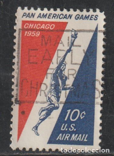 Sellos: ESTADOS UNIDOS // YVERT 54 AEREO // 1959 ... USADO