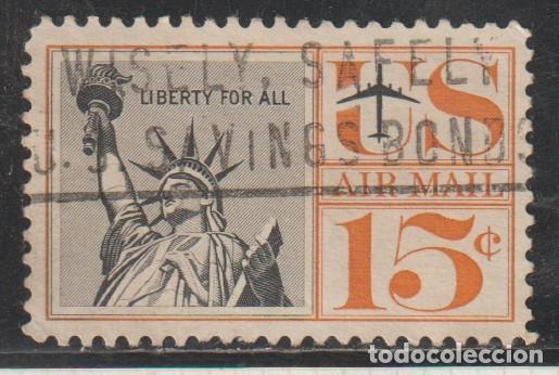 Sellos: ESTADOS UNIDOS // YVERT 58 AEREO // 1959-61 ... USADO