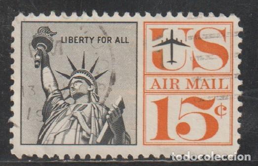 Sellos: ESTADOS UNIDOS // YVERT 59 AEREO // 1959-61 ... USADO