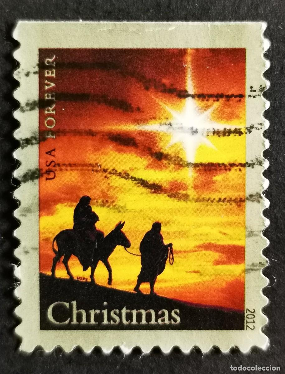 Sellos: Sello Estados Unidos U.S.A.2012, Navidad 2012: Sagrada Familia, Sin Valor Facial, Michel US 4898IBDo