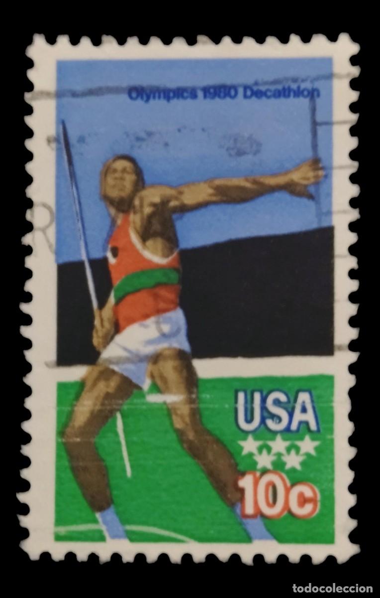 Sellos: ESTADOS UNIDOS 1979 Juegos Ol&iacute;mpicos. Mosc&uacute;&acute;80. USADO.