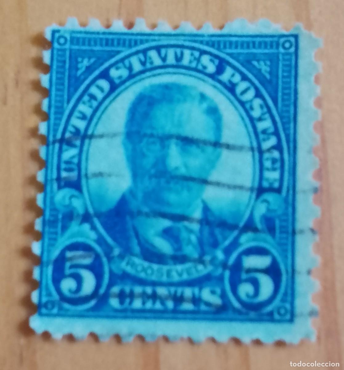 Sellos: EEUU - V/F 5 CENTS - A&Ntilde;O 1922 - PRESIDENTE: TEODORE ROOSEVELT