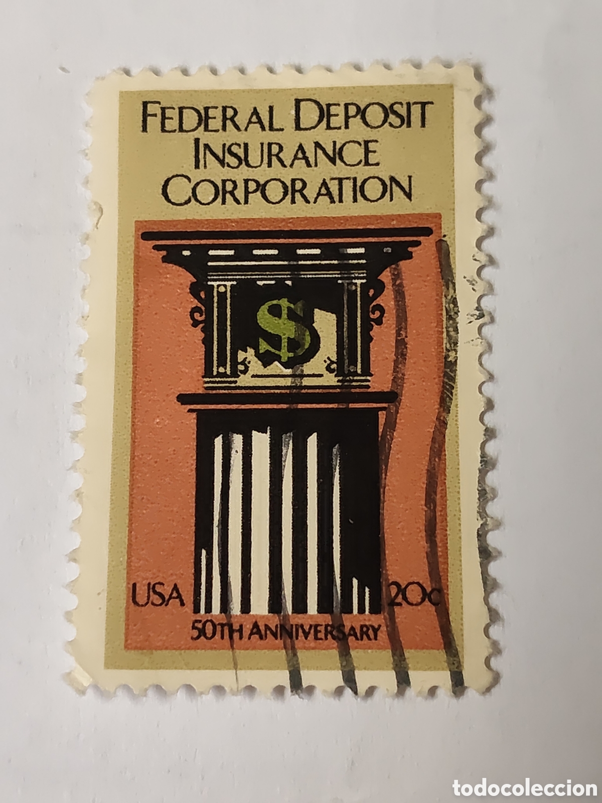 Sellos: Sello de Estados Unidos 50 aniversario de la Federal Dep&oacute;sito Corporation 1984