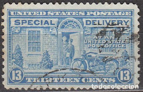 Sellos: ESTADOS UNIDOS IVERT E N&ordm; 15 (A&Ntilde;O 1944), CARTERO, ENTREGA ESPECIAL, SPECIAL DELIVERY, USADO