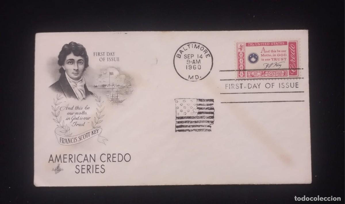 Sellos: TS) 1960 UNITED STATES, FDC, AMERICAN CREDO SERIES,VF.
