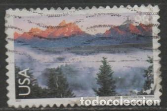 Timbres: ESTADOS UNIDOS IVERT AEREO N&ordm; 139, Parque Nacional de Grand Tet&oacute;n, USADO