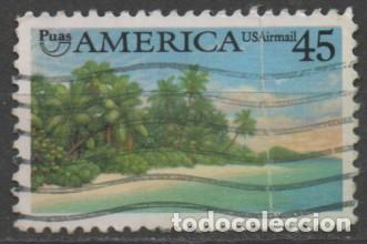 Sellos: Estados Unidos a&eacute;reo 120, COSTA ISLA TROPIAL, USADO
