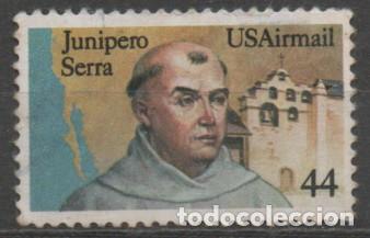 Sellos: Estados Unidos aereo 110, JUNIPERO SERRA, USADO, SE ENVIA EL DE LA FOTO