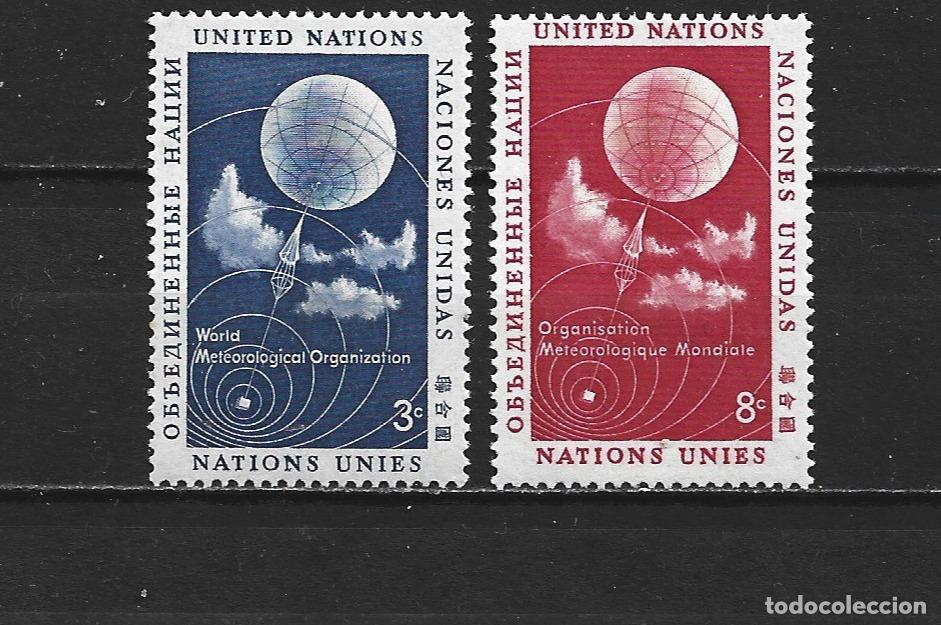 Sellos: NACIONES UNIDAS NUEVA YORK YVERT NUM. 48/49 ** SERIE COMPLETA SIN FIJASELLOS