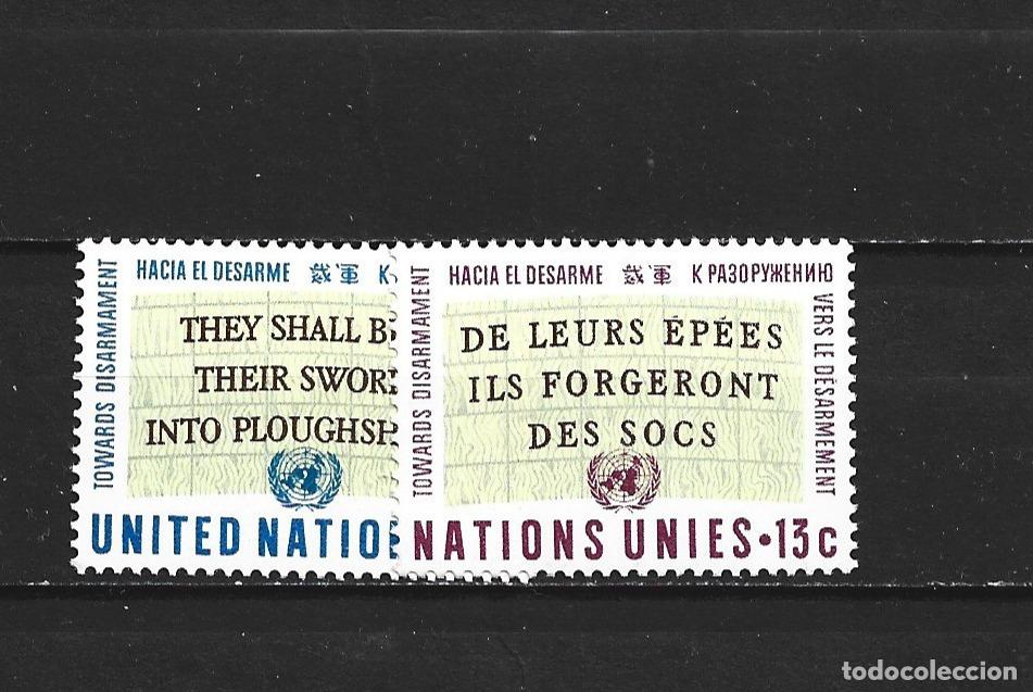 Sellos: NACIONES UNIDAS NUEVA YORK YVERT NUM. 172/173 ** SERIE COMPLETA SIN FIJASELLOS