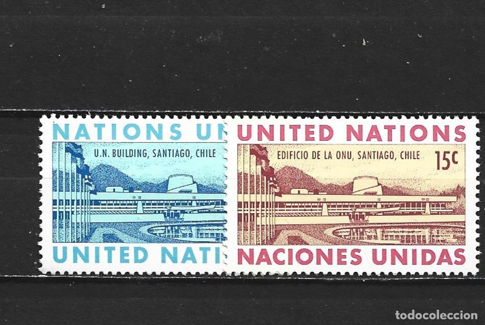 Sellos: NACIONES UNIDAS NUEVA YORK YVERT NUM. 188/189 ** SERIE COMPLETA SIN FIJASELLOS