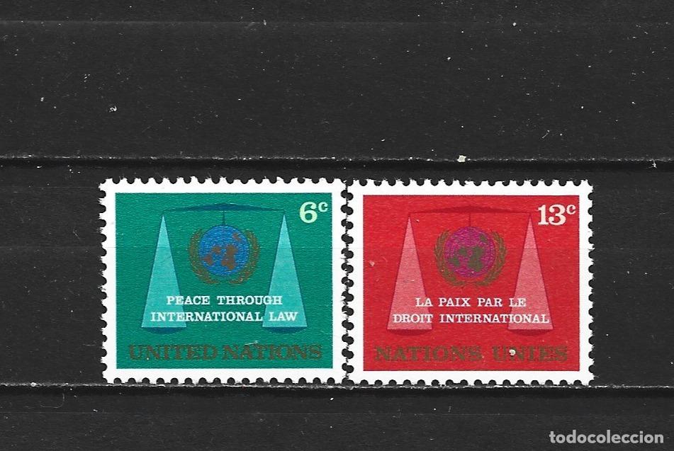 Sellos: NACIONES UNIDAS NUEVA YORK YVERT NUM. 191/192 ** SERIE COMPLETA SIN FIJASELLOS