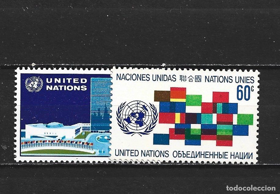 Sellos: NACIONES UNIDAS NUEVA YORK YVERT NUM. 215/216 ** SERIE COMPLETA SIN FIJASELLOS
